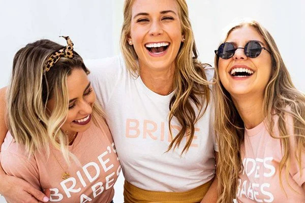 Bride and bridal crew are getting ready for a bachelorette party on a boat in South Florida.